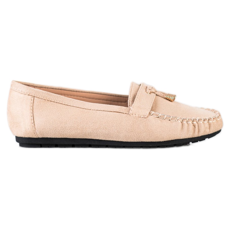SHELOVET Mocasines casuales beige