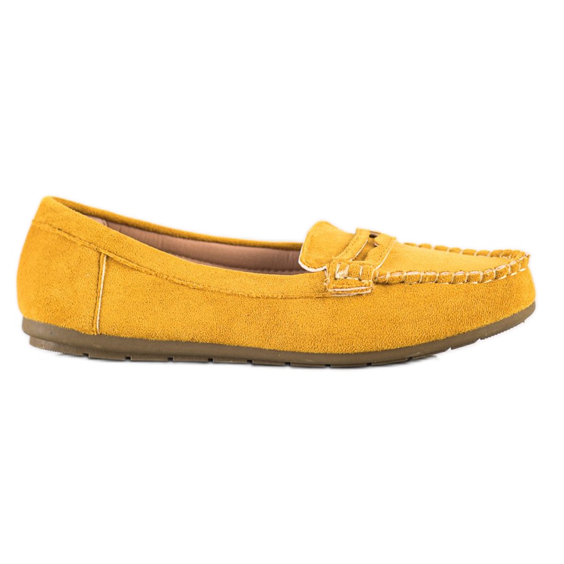 Super Me Mocasines de ante amarillo Super Me Mocasines de ante amarillo