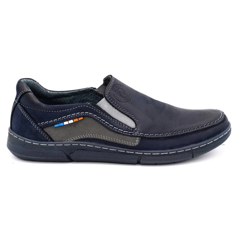 Olivier Zapatos sin cordones para hombre 283GT azul marino