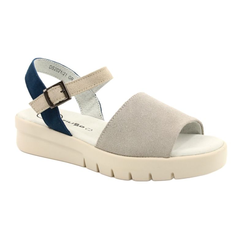 Sandalias Cómodas Mujer Piel Filippo DS2021/21 gris