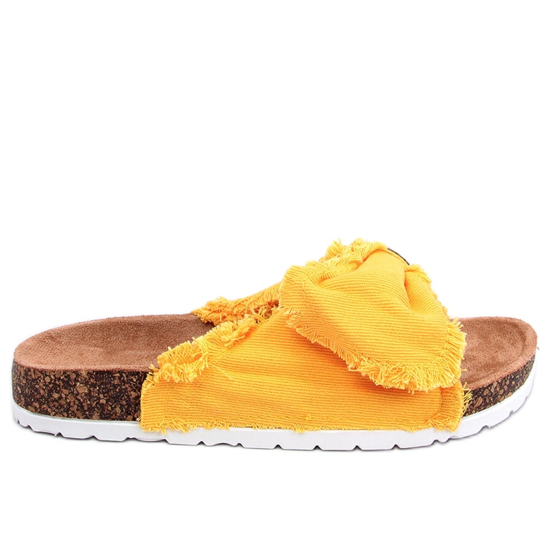 Amarillo BG60P Zapatillas de lona amarillas con corcho