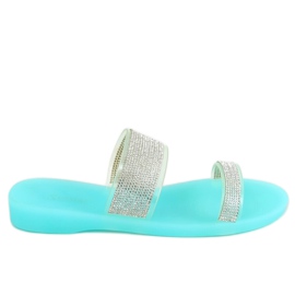 Chanclas de silicona azul BG51 Azul plata Chanclas de silicona azul BG51 Azul plata