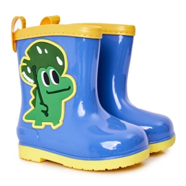 Chanclos infantiles azules con cocodrilo