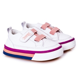 Apawwa Zapatillas de niños con canalé blanco y rosa Baxter