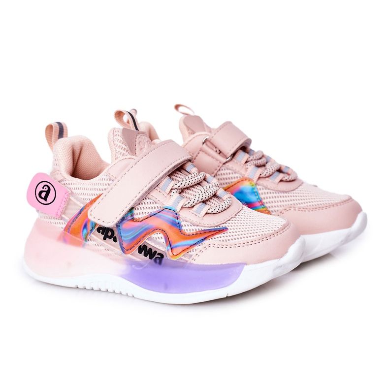 Apawwa Zapatillas deportivas para niños Zapatillas Pink Jump Jump rosado