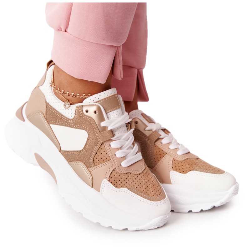 Zapatillas De Mujer Beige Yolo Con Suela Grande blanco Zapatillas De Mujer Beige Yolo Con Suela Grande blanco