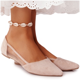 EVE Bailarinas En Spitz Beige Melania Con Malla