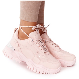 PG1 Zapatillas de mujer en una suela masiva Pink Influencer rosado