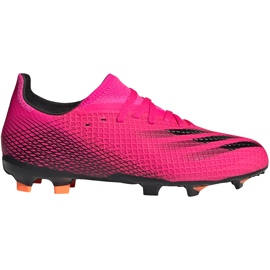 Botas de fútbol adidas X Ghosted.3 Fg Jr FW6935 rosado rosado