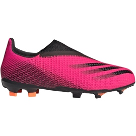 Botas de fútbol Adidas X Ghosted.3 Ll Fg Jr FY7281 rosa