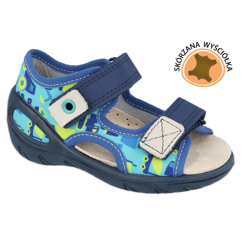 Calzado infantil befado pu 065X156 azul marino azul verde