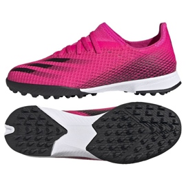 Botas de fútbol adidas X Ghosted.3 Tf Jr FW6927 multicolor rosado