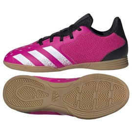 Botas de fútbol Adidas Predator Freak .4 In Sala Jr FW7539 multicolor rosas y morados