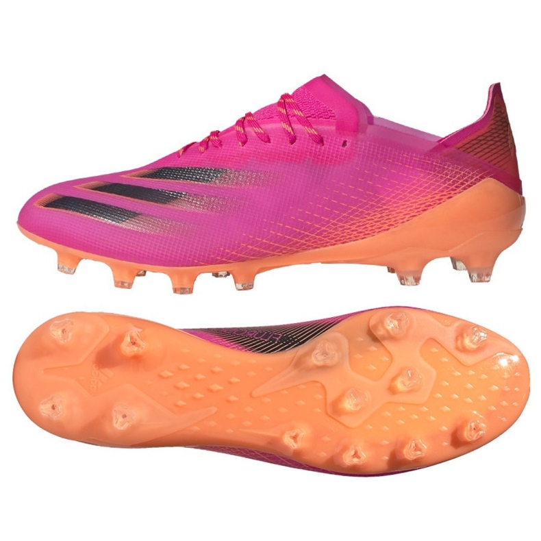 Botas de fútbol adidas X Ghosted.1 Ag M FW6976 rosado rosado
