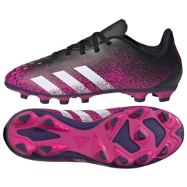 Botas de fútbol adidas Predator Freak.4 FxG Jr FW7536 multicolor rosado