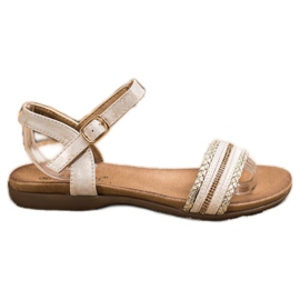Sandalias doradas de S. BARSKI dorado