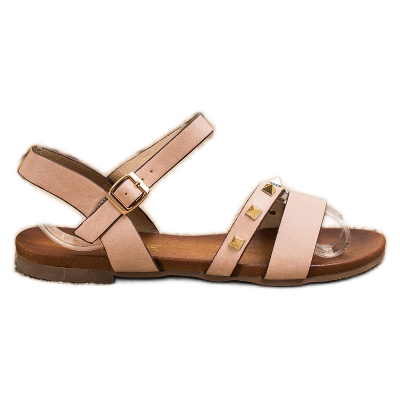S. BARSKI Sandalias con tachuelas S.BARSKI rosado