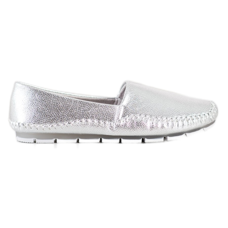 Goodin Mocasines plateados plata