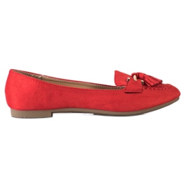 Kayla Mocasines de moda rojo
