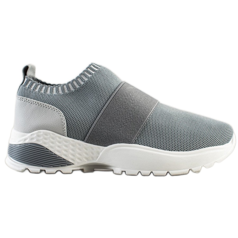 SHELOVET Calzado deportivo sin cordones con banda elástica gris SHELOVET Calzado deportivo sin cordones con banda elástica gris