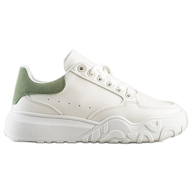 Small Swan Zapatillas de cuero ecológico blancas blanco