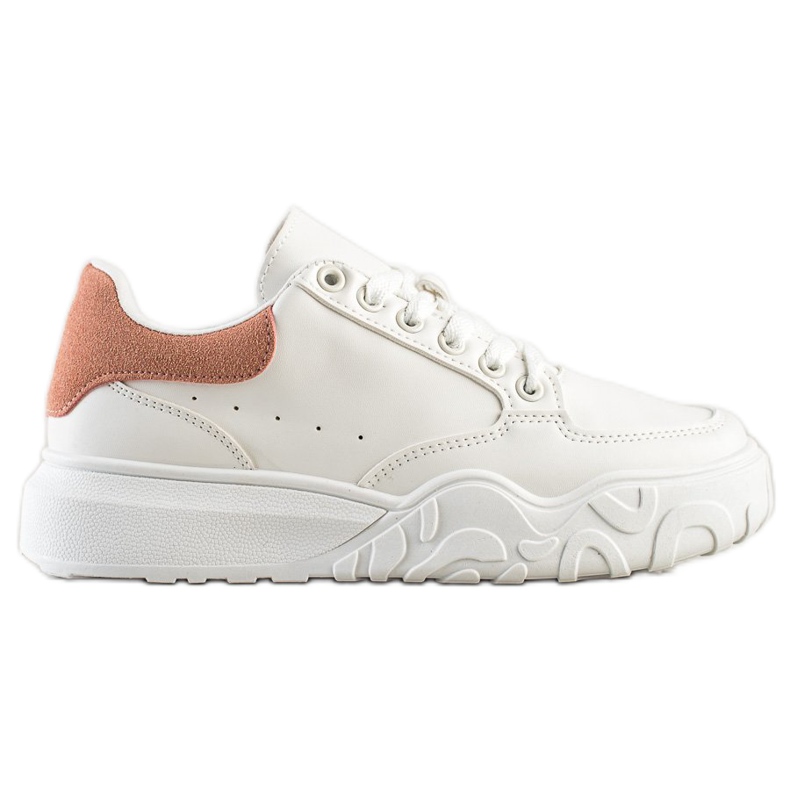 Small Swan Zapatillas de cuero ecológico blancas blanco