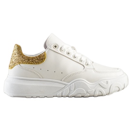 Small Swan Zapatillas de cuero ecológico blancas blanco