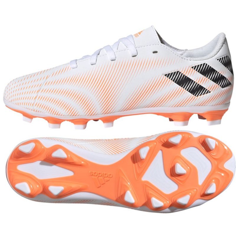 Botas de fútbol adidas Nemeziz.4 FxG Jr FW7363 multicolor blanco