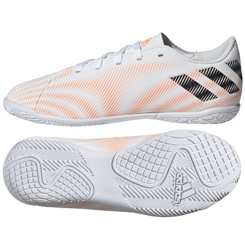 Botas de fútbol Adidas Nemeziz.4 In Jr FW7362 multicolor blanco Botas de fútbol Adidas Nemeziz.4 In Jr FW7362 multicolor blanco
