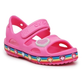 Sandalia Crocs Fun Lab Arco Iris 206795-669 rosado