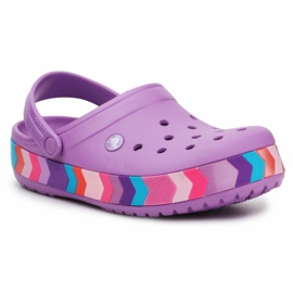 Zueco Crocs Chevron Beaded K 207007-5PR violeta