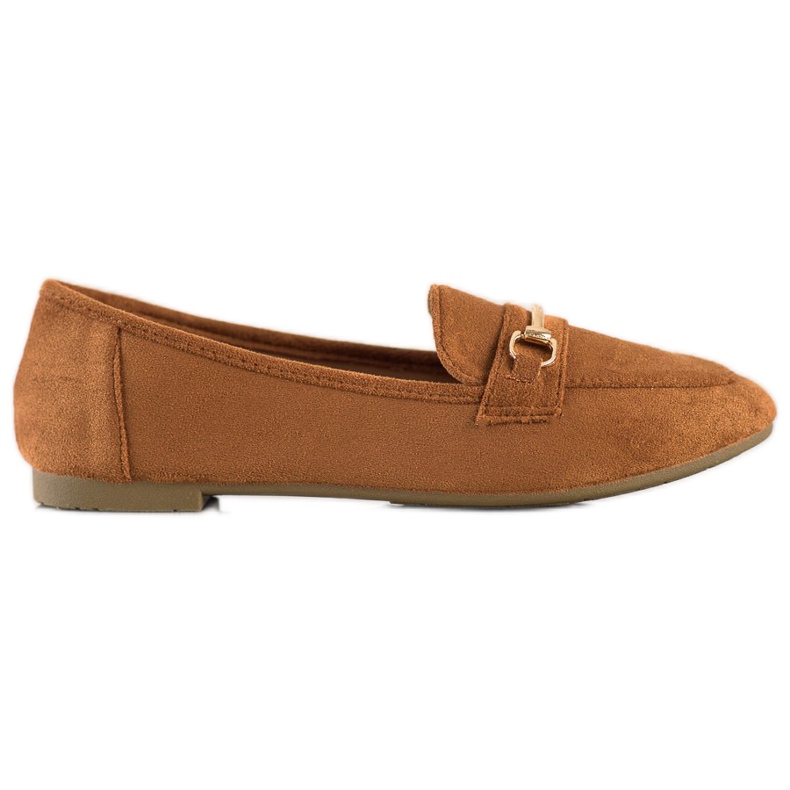 Anesia Paris Mocasines de ante elegante marrón