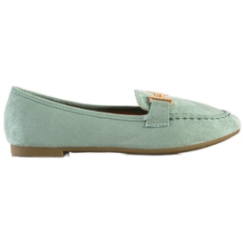 Anesia Paris Mocasines elegantes verde Anesia Paris Mocasines elegantes verde