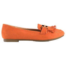 Anesia Paris Mocasines con estilo naranja
