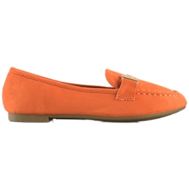 Anesia Paris Mocasines elegantes naranja
