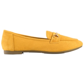 Anesia Paris Mocasines de gamuza elegantes amarillo Anesia Paris Mocasines de gamuza elegantes amarillo