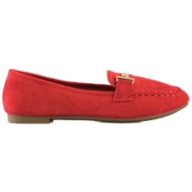 Anesia Paris Mocasines elegantes rojo
