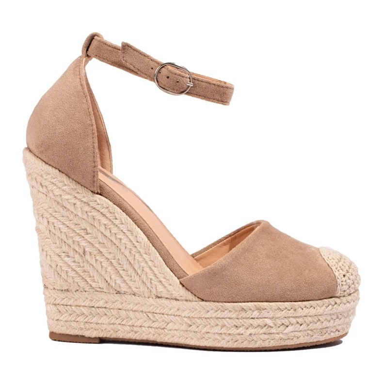 Sandalias cuña Bl1919kh beige