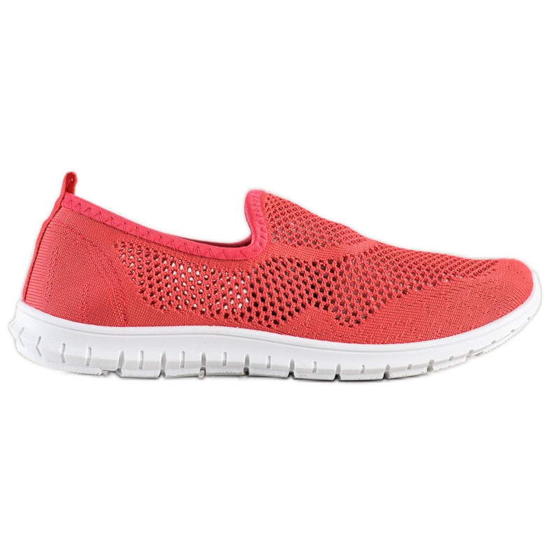 Bona Slipons calados rojo