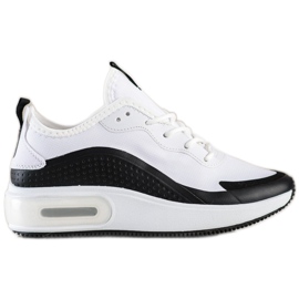 SHELOVET Zapatillas deportivas en la plataforma blanco negro