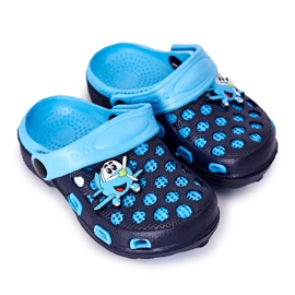 Pantuflas Niños Espuma Crocs Azul Marino Jupiter