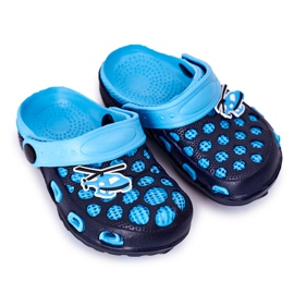 Pantuflas Niños Espuma Crocs Azul Marino Jupiter