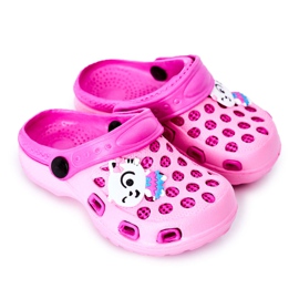 Pantuflas Niños Espuma Crocs Pink Jupiter rosado
