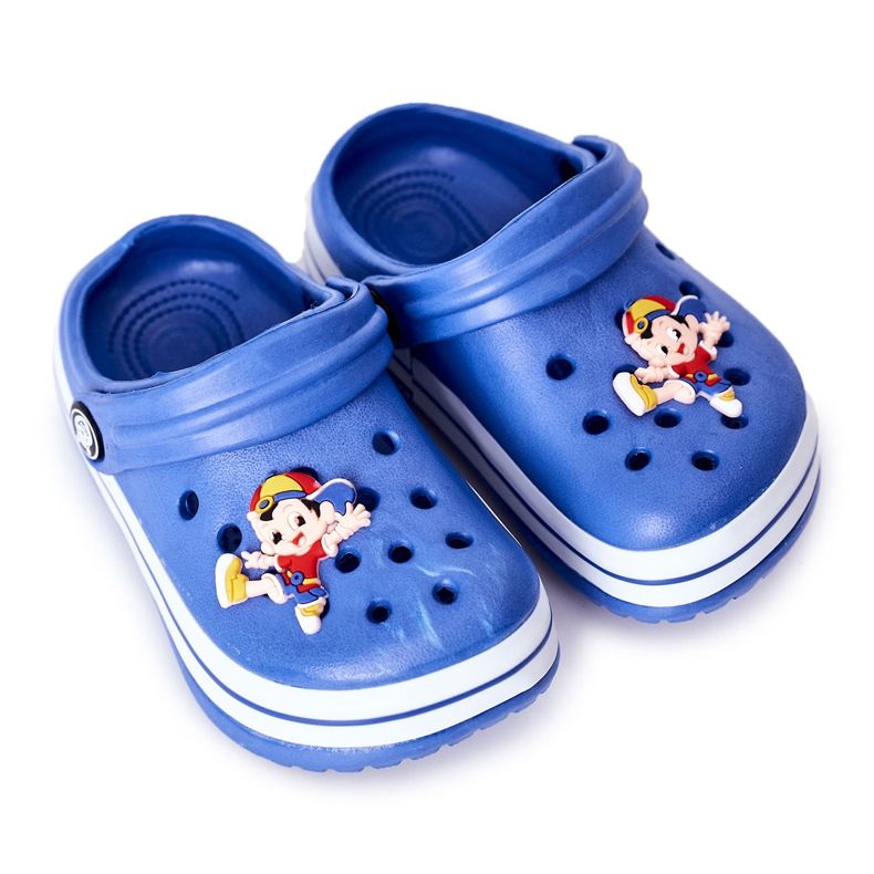 Pantuflas Niños Espuma Crocs Blue Lazy Day azul Pantuflas Niños Espuma Crocs Blue Lazy Day azul