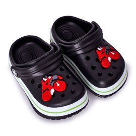 Zapatillas Espuma Infantil Kroks Black Lazy Day negro multicolor