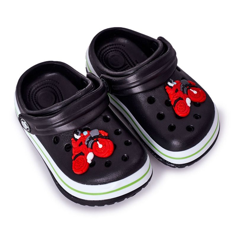 Zapatillas Espuma Infantil Kroks Black Lazy Day negro multicolor Zapatillas Espuma Infantil Kroks Black Lazy Day negro multicolor