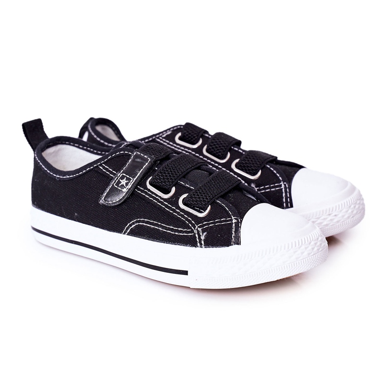 EVE Zapatilla infantil con velcro Vengadores negros