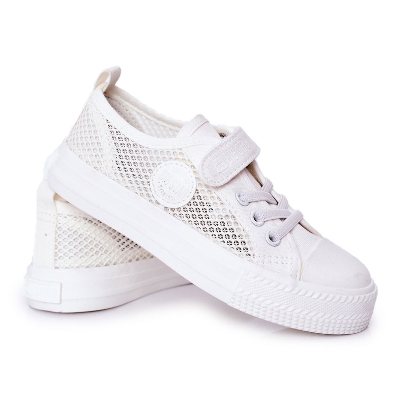 Zapatillas Infantiles Con Malla Big Star HH374014 Blanco