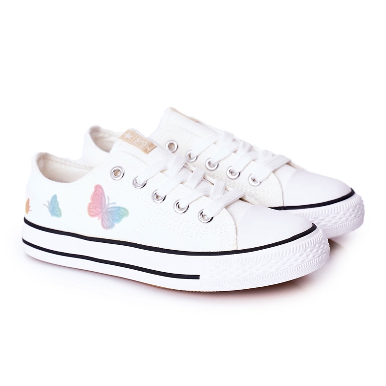 EVE Zapatillas Infantiles Con Mariposas Blancas Cuentos De Hadas blanco