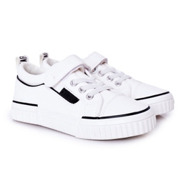 Zapatillas Infantiles Con Velcro Big Star HH374028 Blanco
